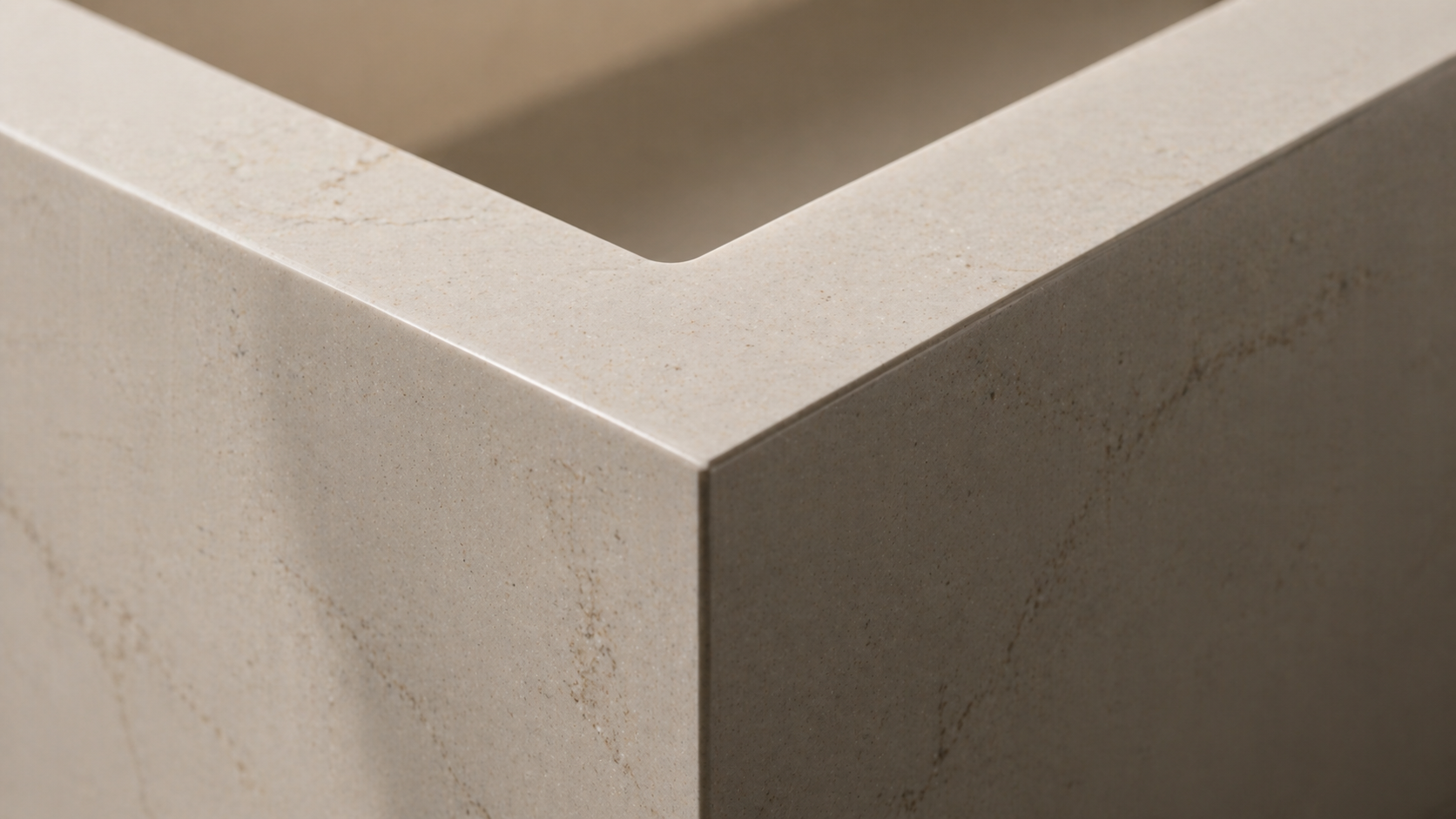 Precision-cut porcelain edge profile