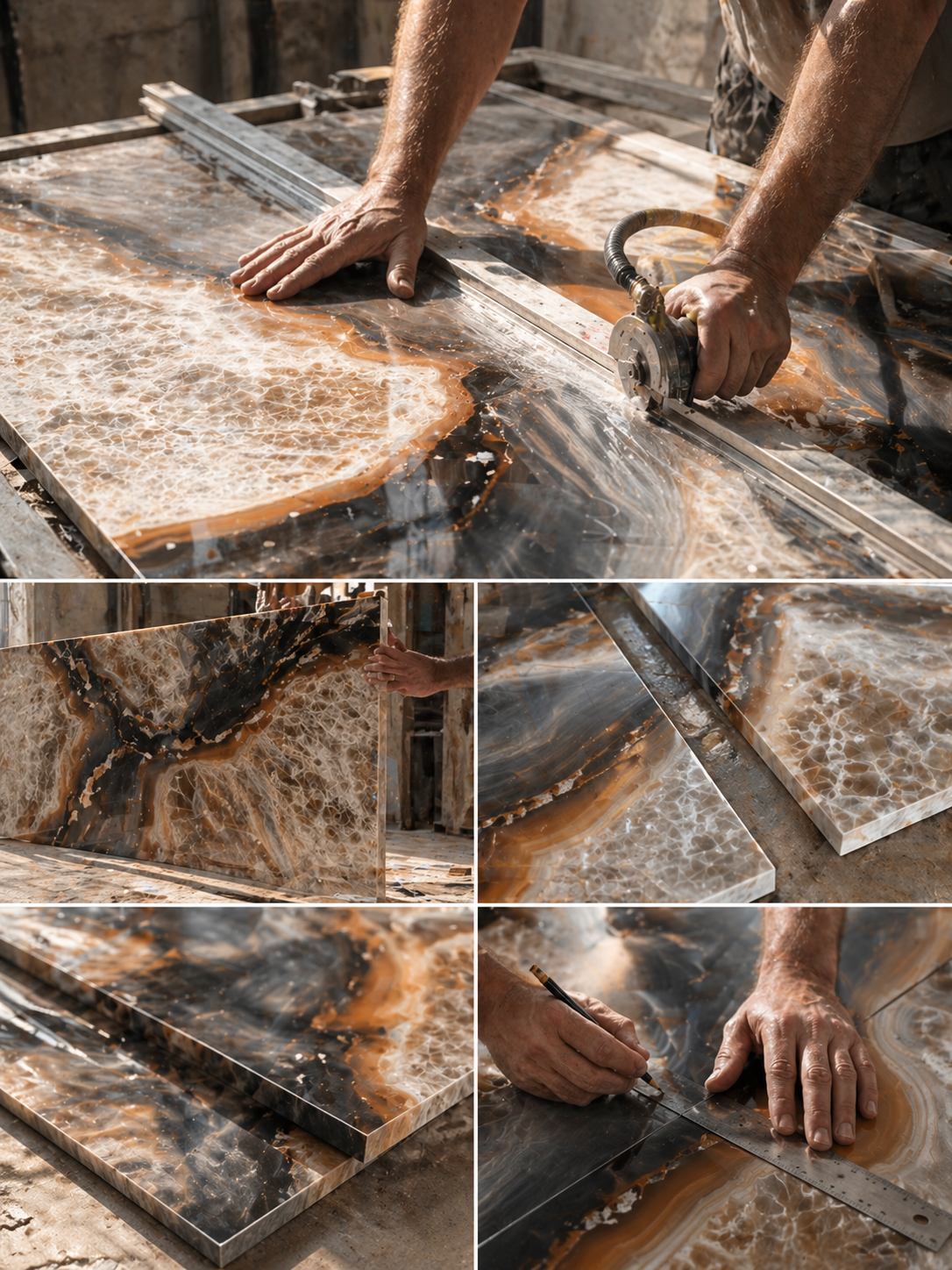 Artiling Studio porcelain samples and surface drawings